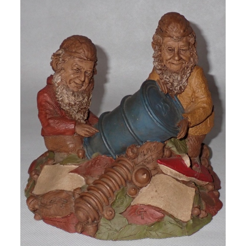 Vtg ALPHA 1986 Tom Clark Gnome Cairn Studio  Artist Signed Gnomes Sculpture